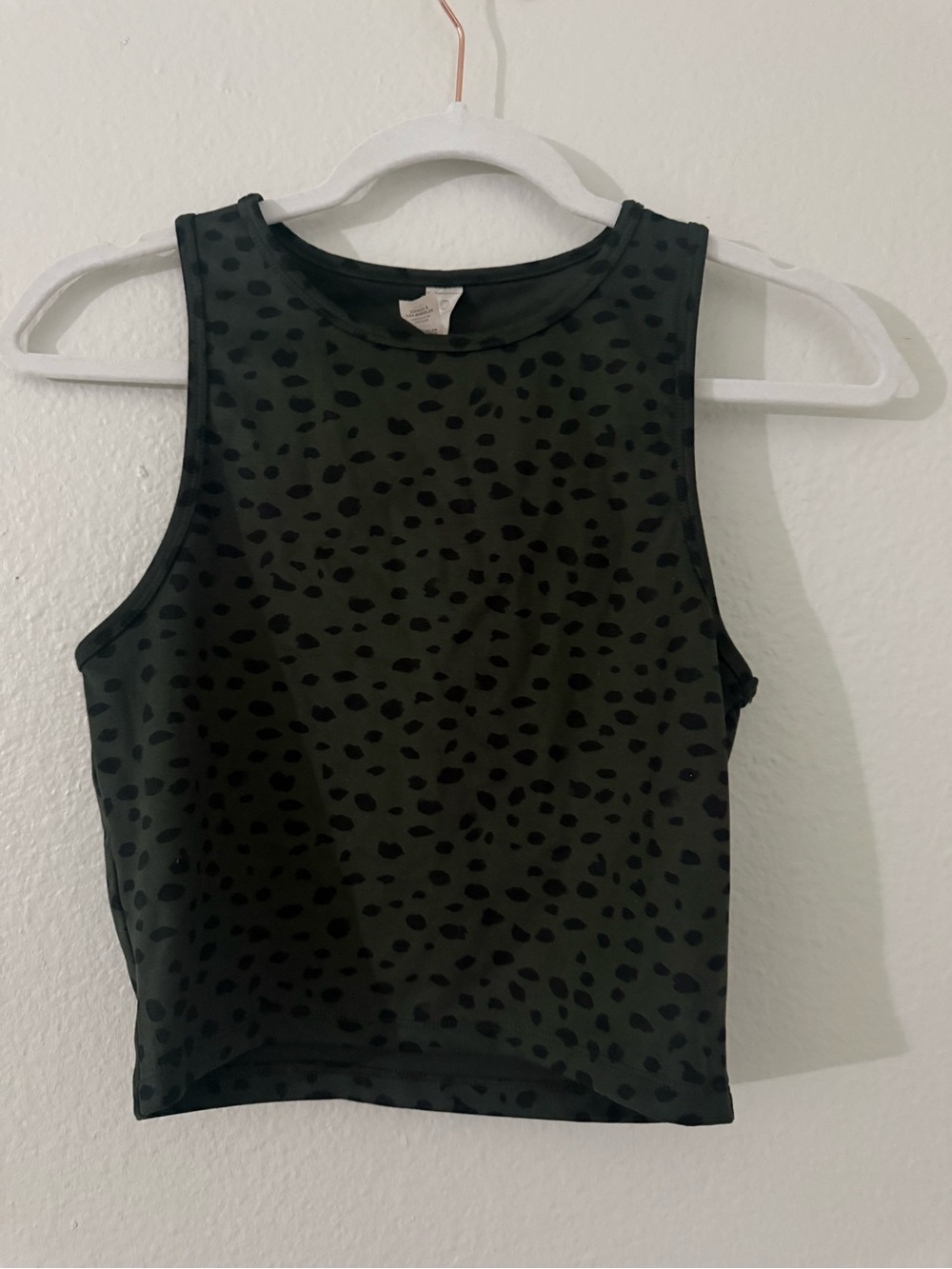 Balance Collection Animal Print Crop Tank Top
